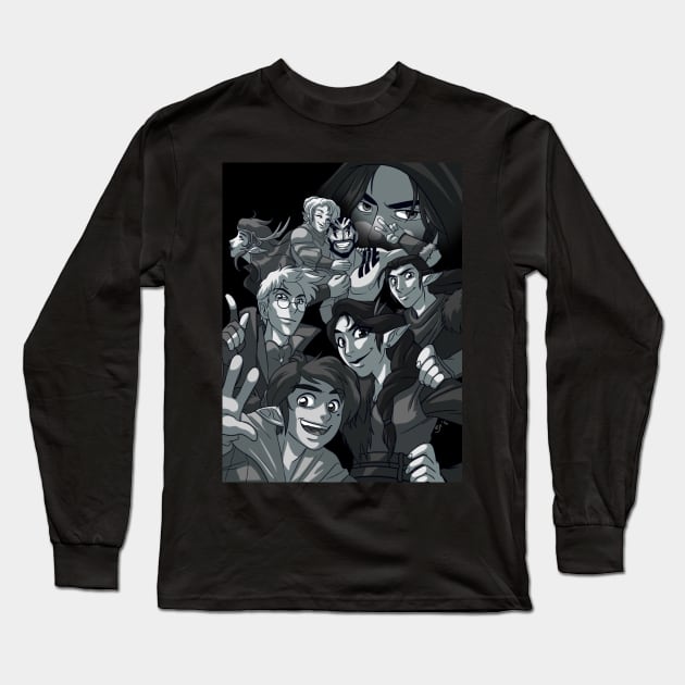 The Gang's All Here Long Sleeve T-Shirt by Gaddes